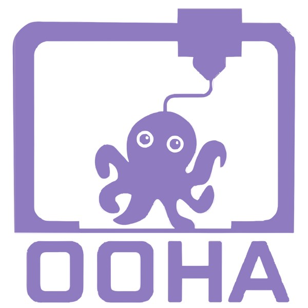Purple octopus logo with 'OOHA' text inside a square frame on a white background